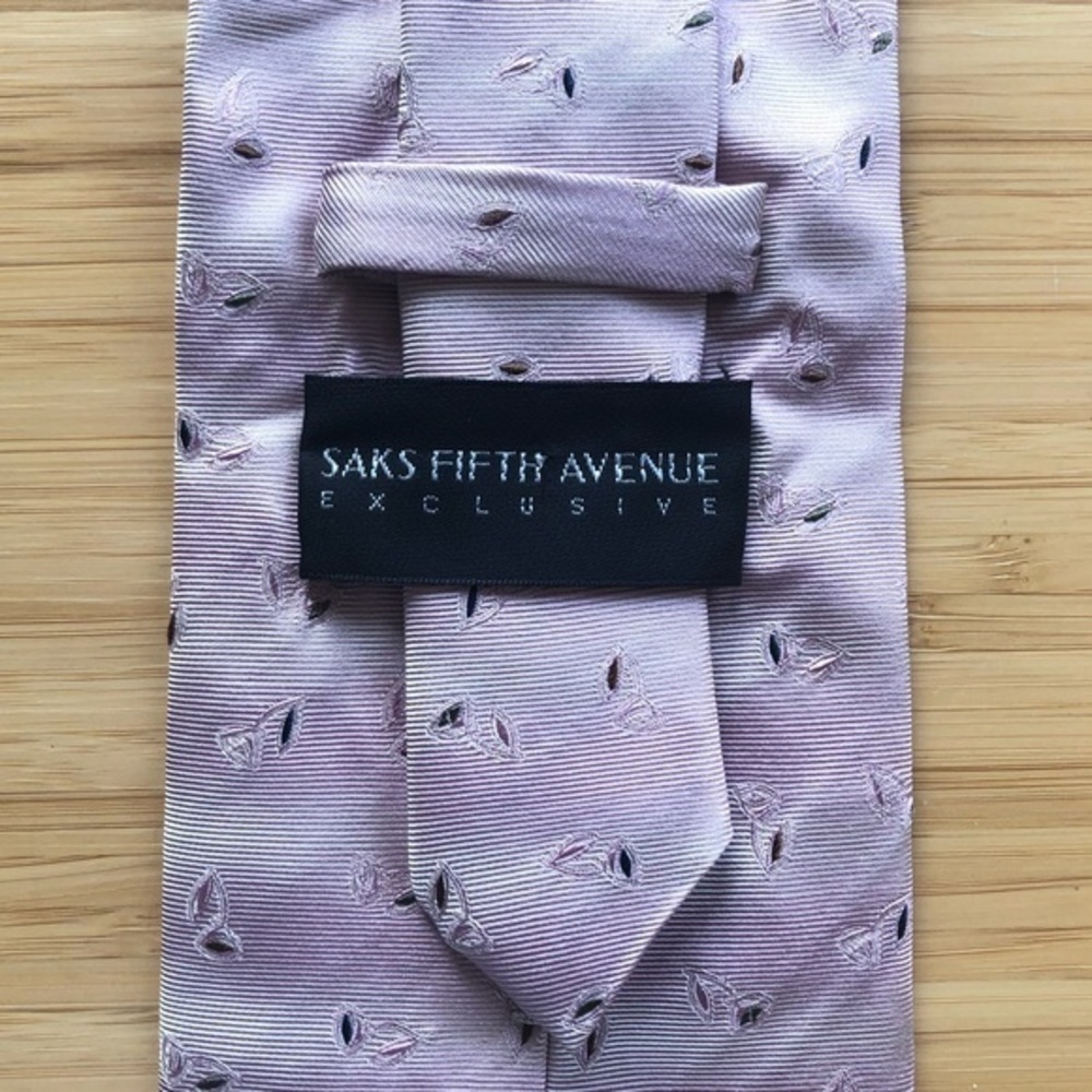 Saks Fifth Avenue Silk Tie In Light Purple